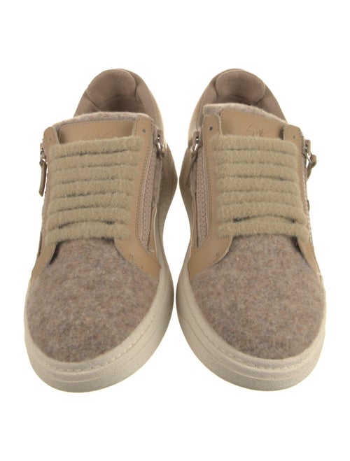 Giuseppe Zanotti Leather Colorblock Pattern Sneakers