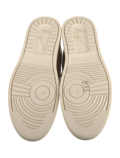 Giuseppe Zanotti Leather Colorblock Pattern Sneakers