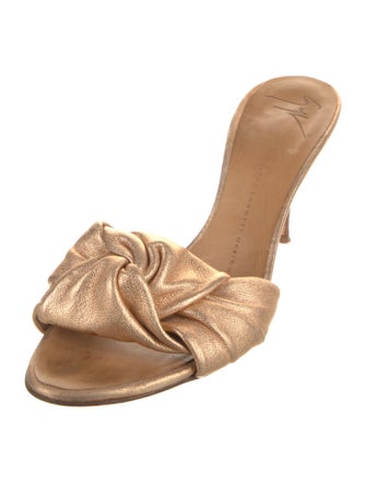 Giuseppe Zanotti Leather Slides
