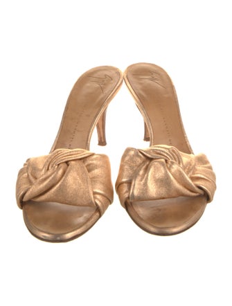 Giuseppe Zanotti Leather Slides