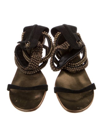 Giuseppe Zanotti Suede Gladiator Sandals