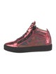 Giuseppe Zanotti Leather Printed Sneakers