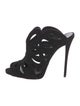 Giuseppe Zanotti Suede Cutout Accent Mules
