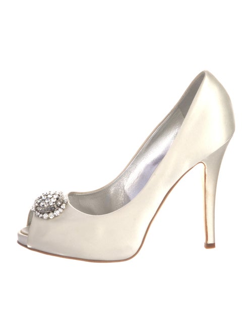 Giuseppe Zanotti Satin Crystal Embellishments Pumps