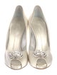 Giuseppe Zanotti Satin Crystal Embellishments Pumps