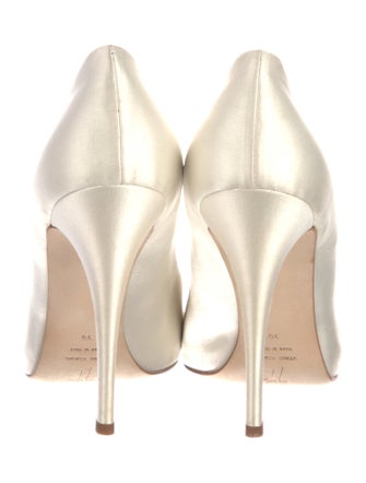 Giuseppe Zanotti Satin Crystal Embellishments Pumps