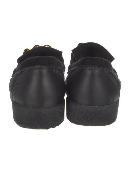 Giuseppe Zanotti Suede Chain-Link Accents Moccasins