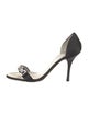 Giuseppe Zanotti Satin Crystal Embellishments Sandals