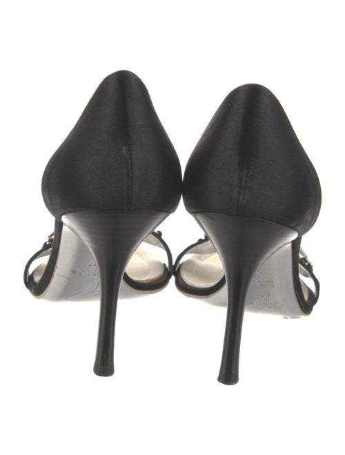 Giuseppe Zanotti Satin Crystal Embellishments Sandals