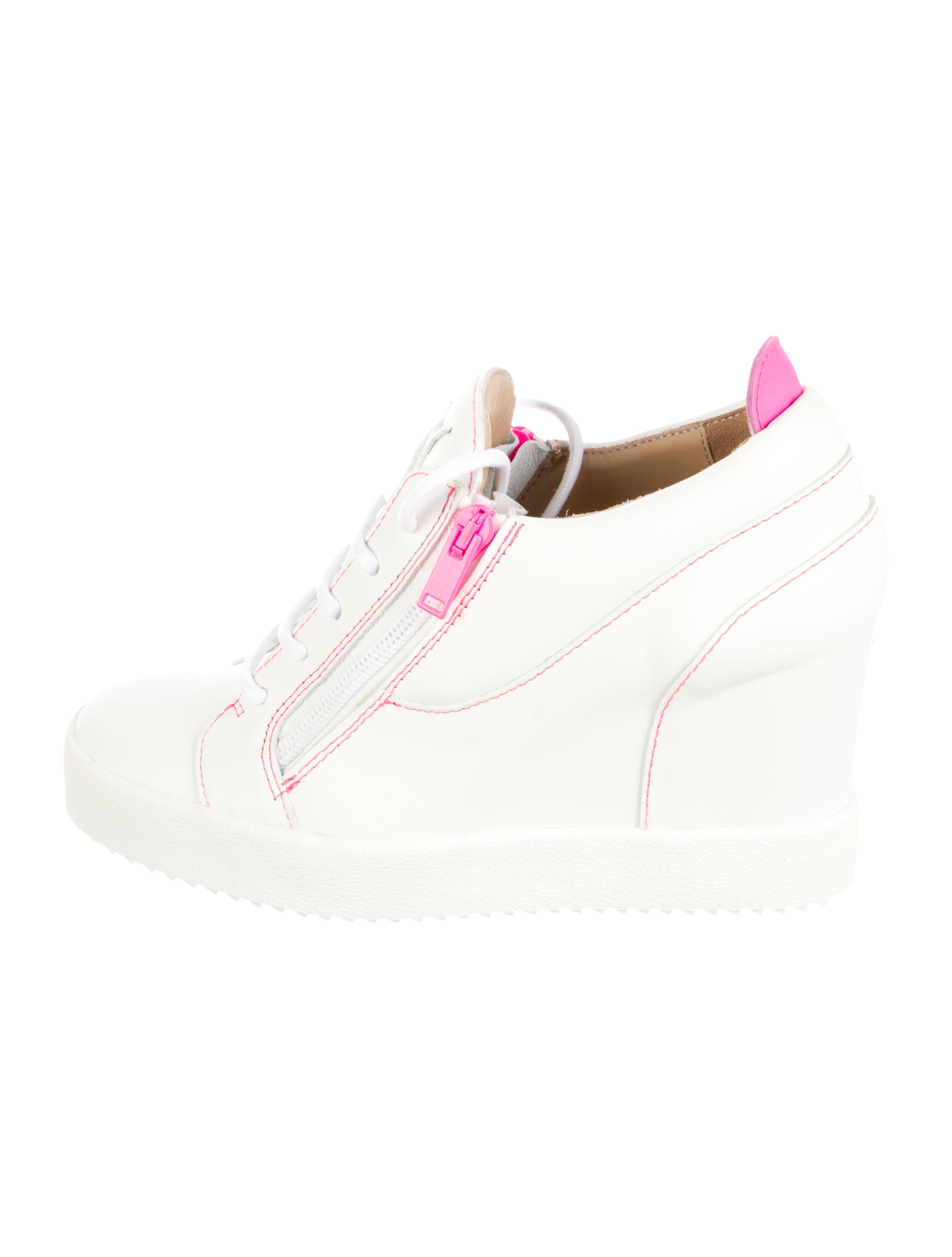 Giuseppe Zanotti Leather Wedge Sneakers