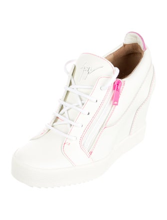 Giuseppe Zanotti Leather Wedge Sneakers