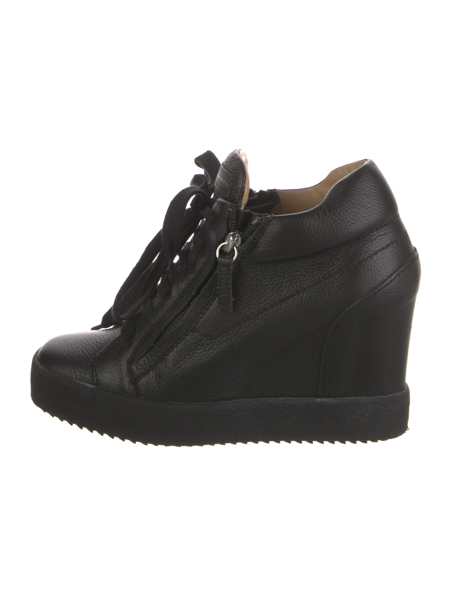 Giuseppe Zanotti Leather Wedge Sneakers