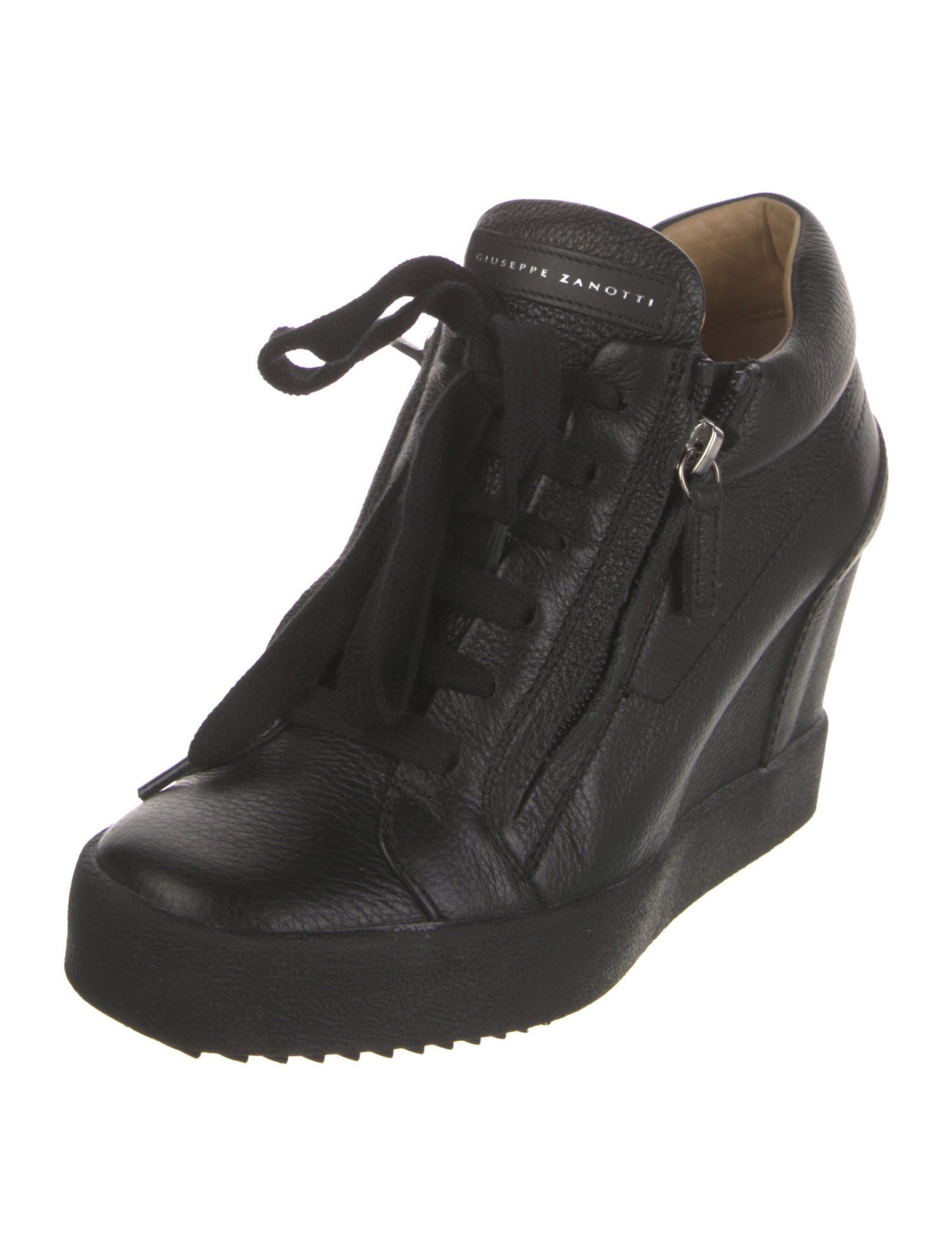 Giuseppe Zanotti Leather Wedge Sneakers
