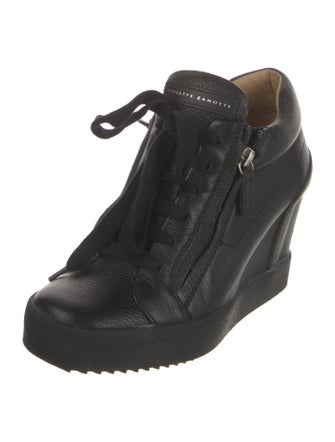 Giuseppe Zanotti Leather Wedge Sneakers