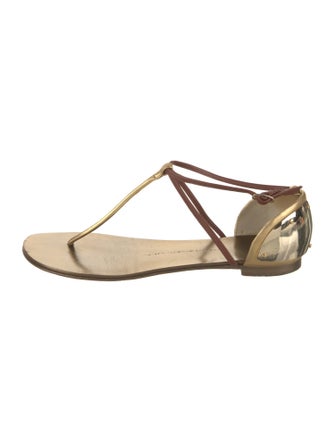 Giuseppe Zanotti Leather T-Strap Sandals