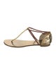 Giuseppe Zanotti Leather T-Strap Sandals