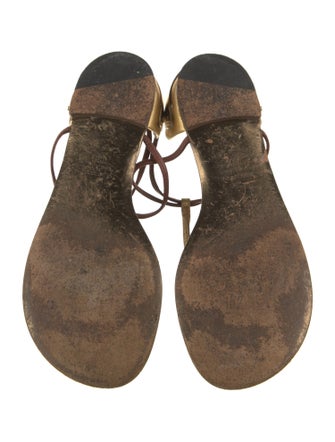 Giuseppe Zanotti Leather T-Strap Sandals