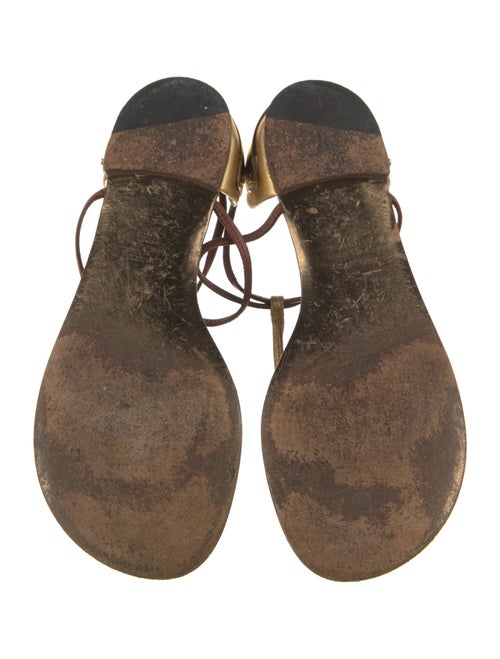 Giuseppe Zanotti Leather T-Strap Sandals