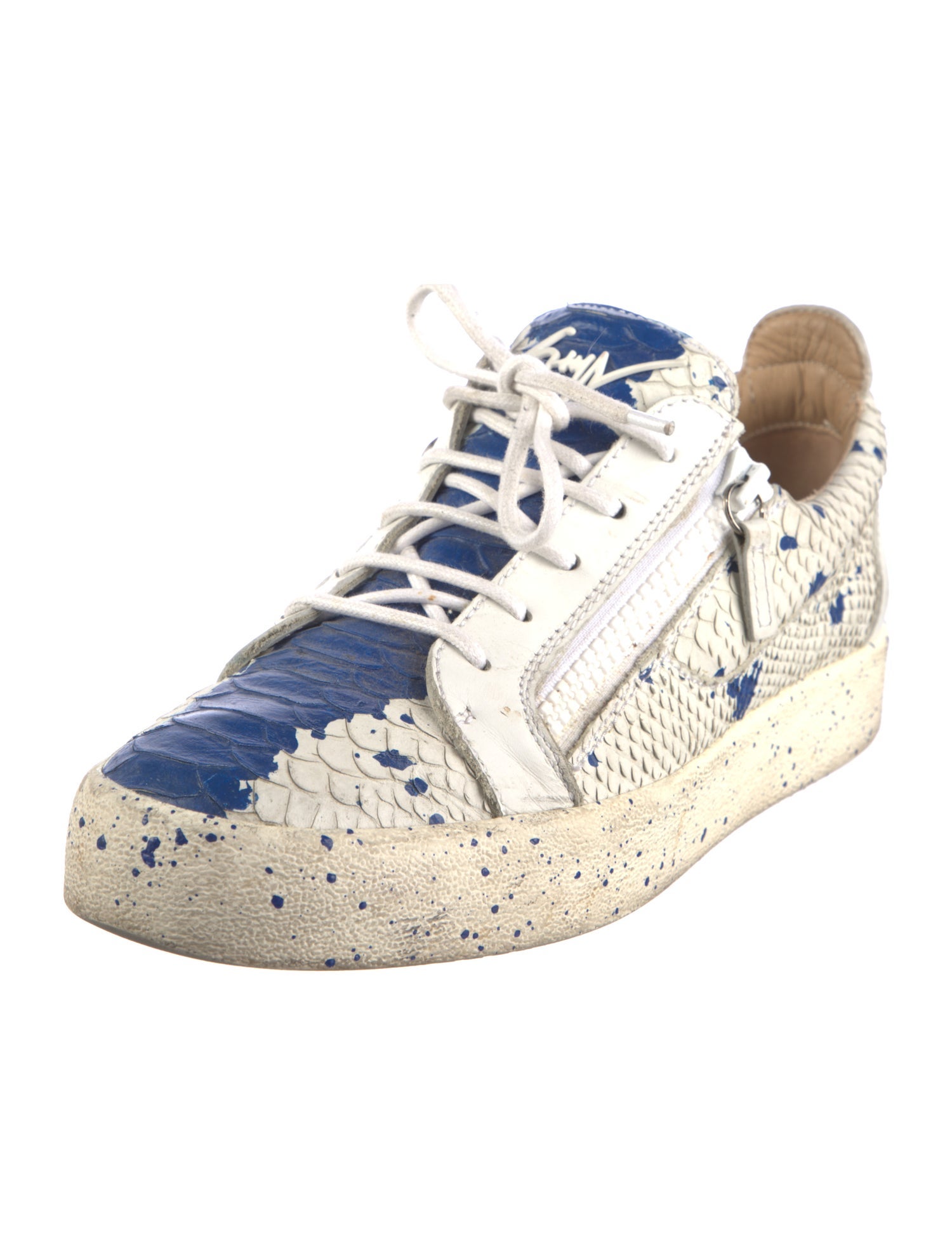 Giuseppe Zanotti Leather Printed Sneakers