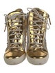 Giuseppe Zanotti Leather Colorblock Pattern Lace-Up Boots