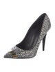 Giuseppe Zanotti Suede Crystal Embellishments Pumps
