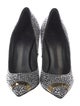 Giuseppe Zanotti Suede Crystal Embellishments Pumps