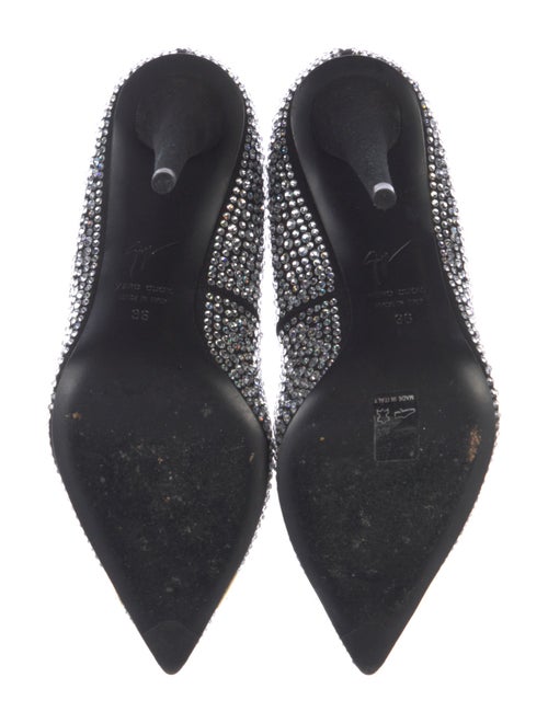 Giuseppe Zanotti Suede Crystal Embellishments Pumps
