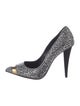 Giuseppe Zanotti Suede Crystal Embellishments Pumps