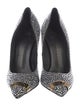 Giuseppe Zanotti Suede Crystal Embellishments Pumps