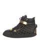 Giuseppe Zanotti Quilted Pattern Leather Sneakers