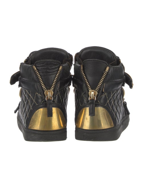 Giuseppe Zanotti Quilted Pattern Leather Sneakers