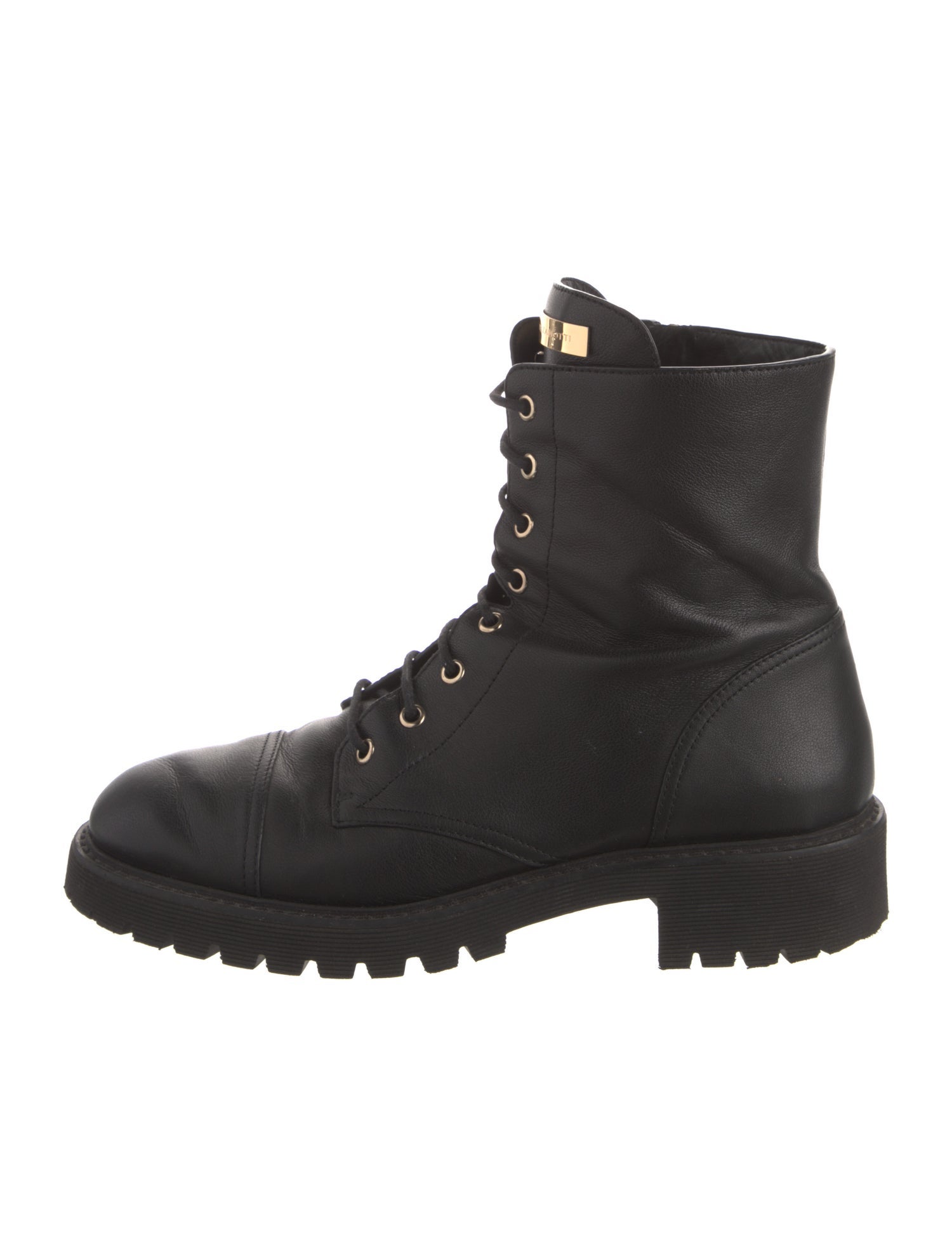 Giuseppe Zanotti Leather Combat Boots
