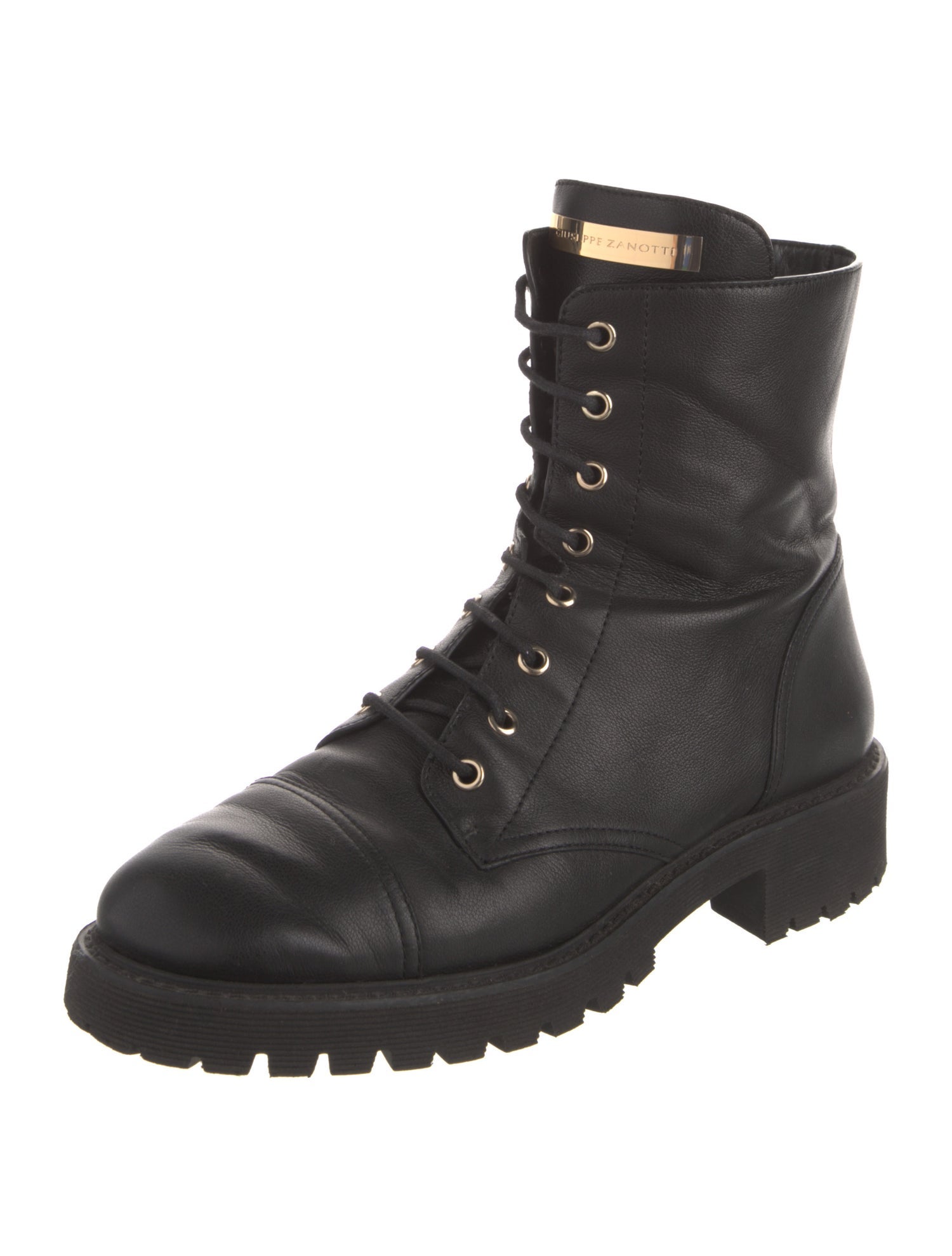 Giuseppe Zanotti Leather Combat Boots