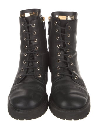Giuseppe Zanotti Leather Combat Boots