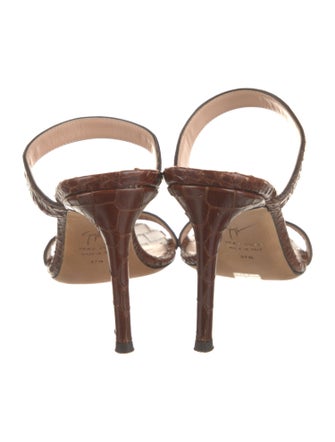 Giuseppe Zanotti Crocodile Slides