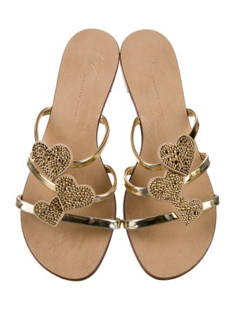 Giuseppe Zanotti Leather Slides