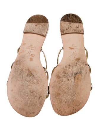 Giuseppe Zanotti Leather Slides