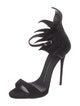 Giuseppe Zanotti Suede Crystal Embellishments Sandals