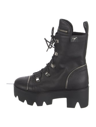 Giuseppe Zanotti Leather Combat Boots