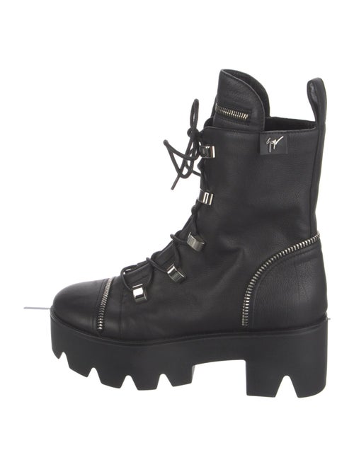 Giuseppe Zanotti Leather Combat Boots