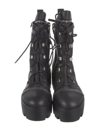 Giuseppe Zanotti Leather Combat Boots