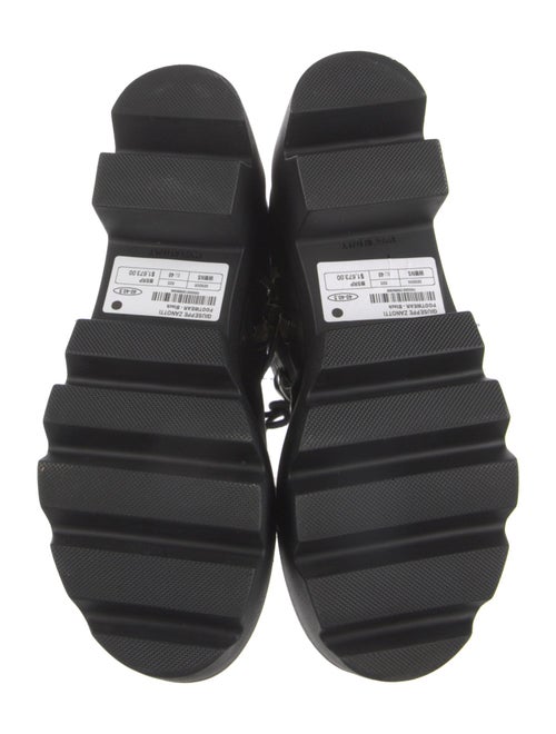 Giuseppe Zanotti Leather Combat Boots