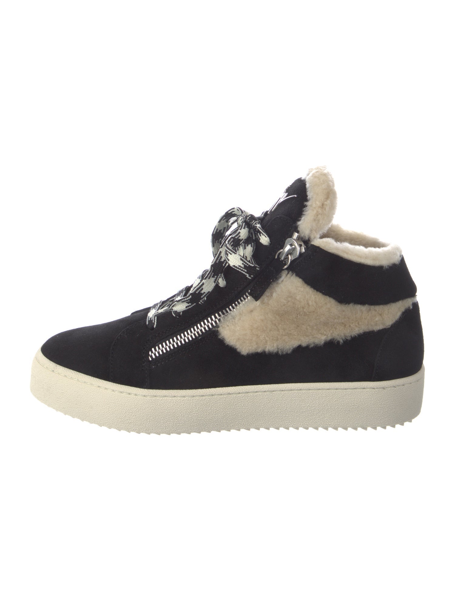 Giuseppe Zanotti Suede Colorblock Pattern Sneakers