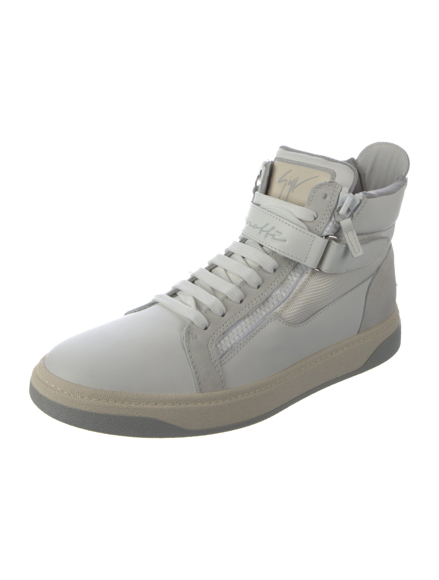 Giuseppe Zanotti Spike Accents Leather Sneakers