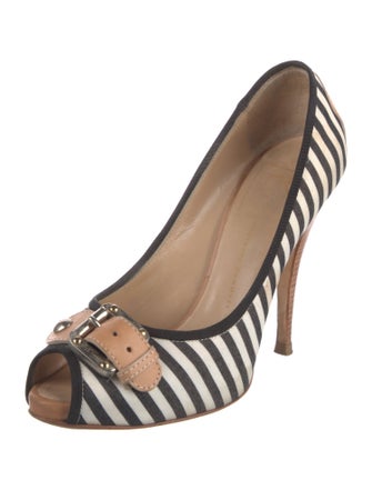 Giuseppe Zanotti Canvas Striped Pumps