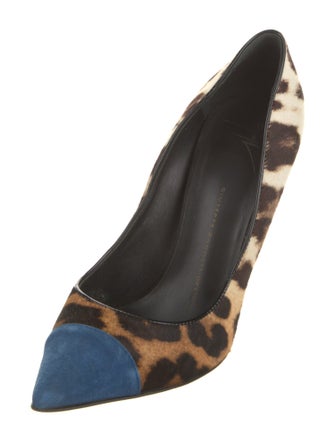 Giuseppe Zanotti Ponyhair Animal Print Pumps