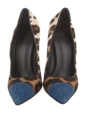 Giuseppe Zanotti Ponyhair Animal Print Pumps