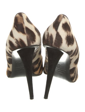 Giuseppe Zanotti Ponyhair Animal Print Pumps