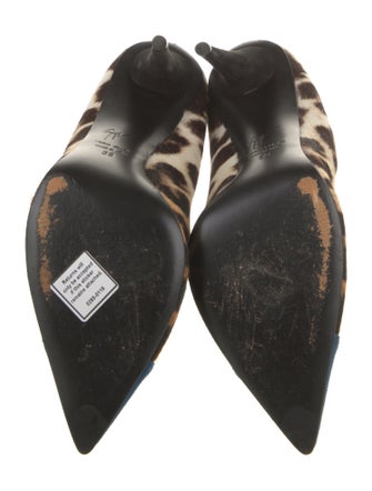 Giuseppe Zanotti Ponyhair Animal Print Pumps