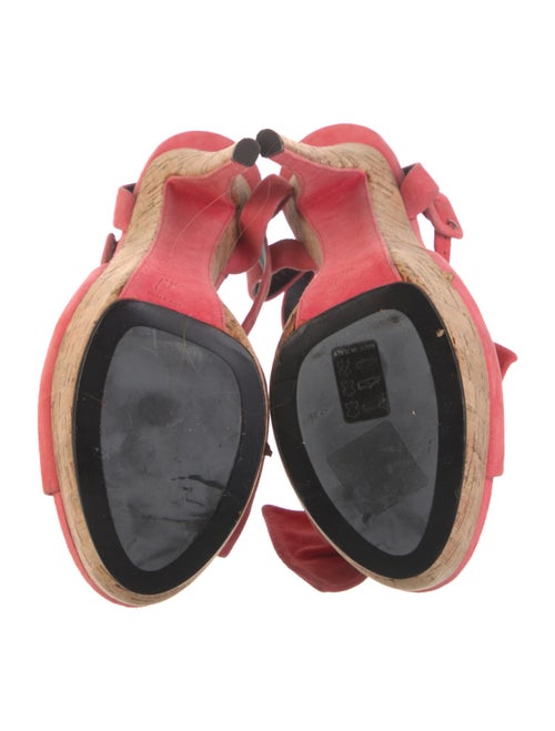 Giuseppe Zanotti Suede Bow Accents Sandals